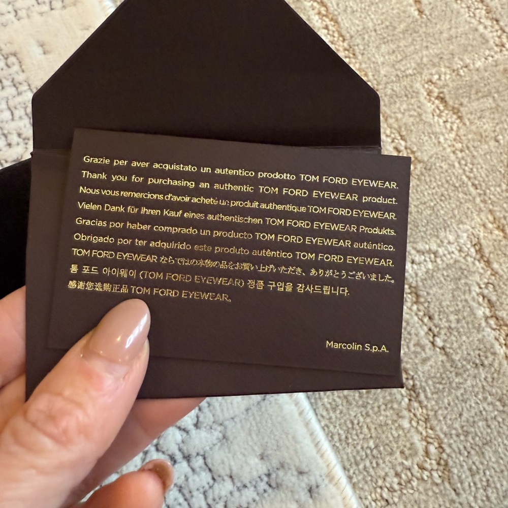 Tom Ford Black and Gold Card Holder - Picture 10 of 14